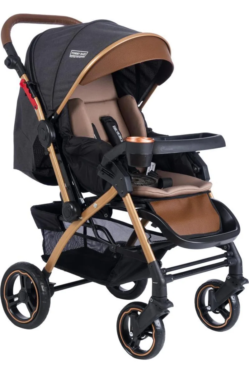 Tommybaby Tornado Plus Gold Alüminyum Lüks Çift Yönlü Bebek Arabası